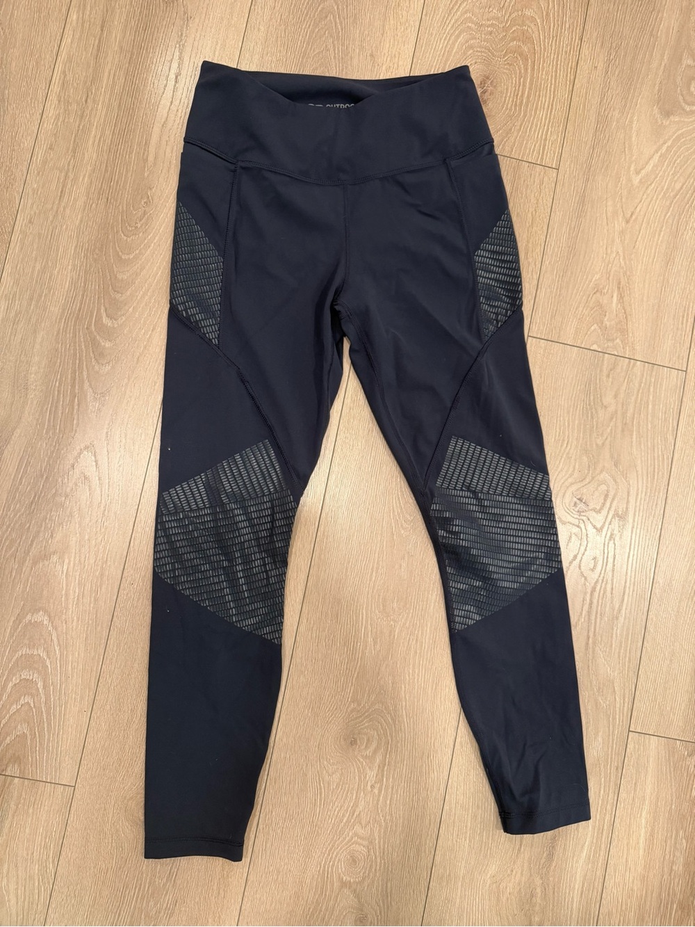 Outdoor Research Dark Gray Leggings with Tonal Textured Panels